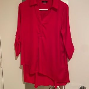 Gorgeous Cherry Red silky top